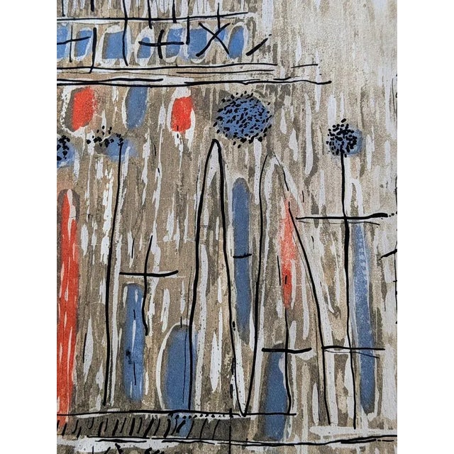 Roger Bissiere, Abstract Composition, Color Engraving, 1962 For Sale - Image 4 of 6