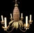 1960s Hollywood Regency Italian Pineapple Painted Tole and Wood Chandelier - 6 Arms For Sale - Image 5 of 5