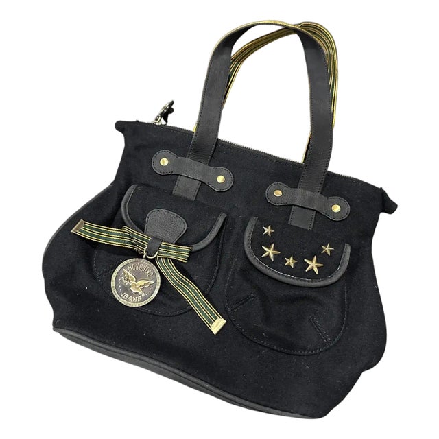 1990s Moschino Jeans Top HandBag by Franco Moschino For Sale