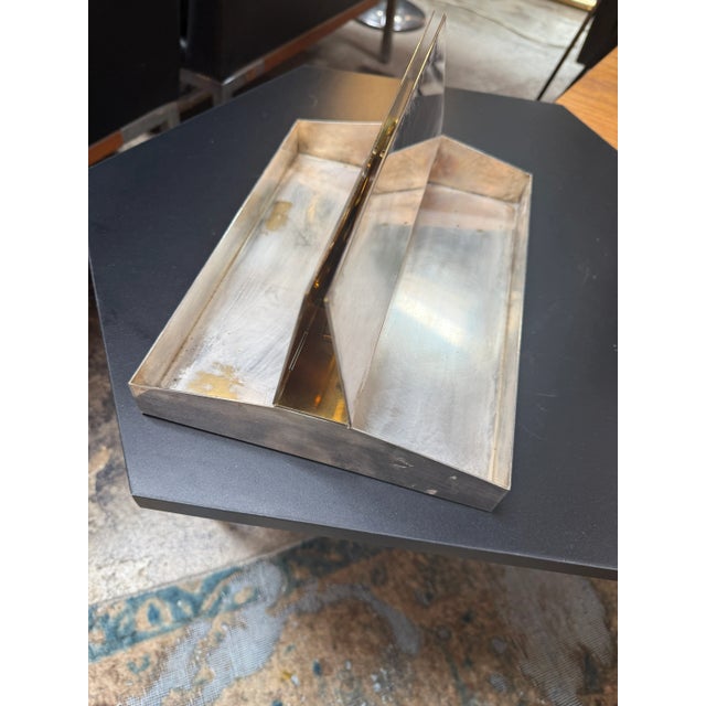 Brass Italian Vintage Brass & Steel Lidded Box, 1970 For Sale - Image 8 of 8