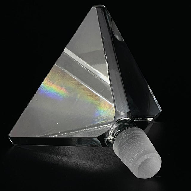 Glass Vintage Crystal Perfume Bottle by Italo Varisco for Varisco, 1960s For Sale - Image 7 of 17