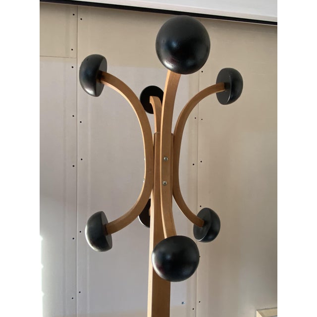 Beautiful 8-hook coat rack by Stella Vintage French craftsmanship from the 1950s Very good overall condition, minor flaws...