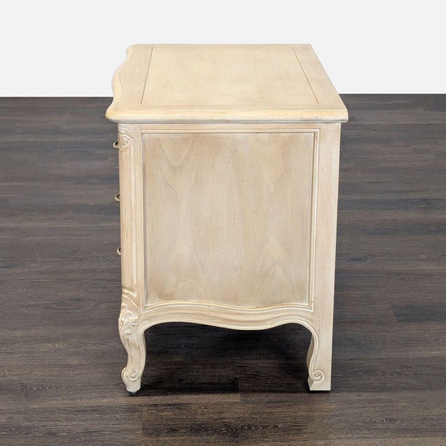 1990s Vintage Henredon French Provincial Three Drawer Nightstand For Sale - Image 5 of 13
