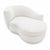 Vladimir Kagan Style Chaise Lounge Post Modern White Boucle For Sale In San Diego - Image 6 of 6