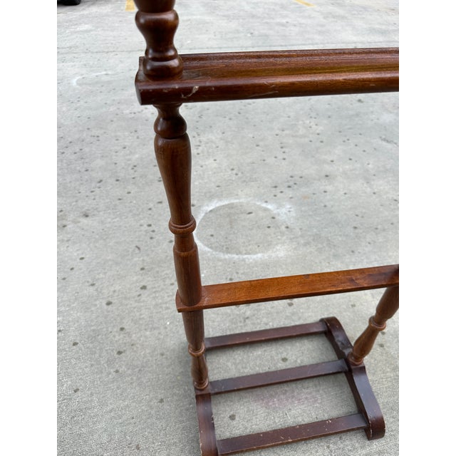 1970s 1970s Petite Wooden Mid Century Valet For Sale - Image 5 of 7