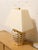 Mid 20th Century Scallop Glow White Ceramic Table Lamp With Tapered Shade For Sale In Los Angeles - Image 6 of 7