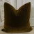 Contemporary Plush Olive Brown Down Filled Mohair Pillow For Sale - Image 3 of 3