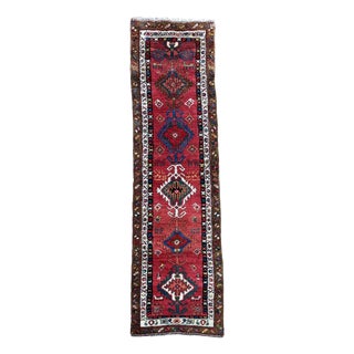 Antique Heriz Runner Rug in Wool, 1890s For Sale