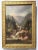 Antique Landscape Oil Painting on Canvas With Frame For Sale In Boston - Image 6 of 6