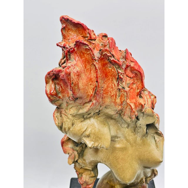 Ira Reines “Fire” Bronze Sculpture, Five Elements Series, Signed & Numbered For Sale - Image 17 of 18