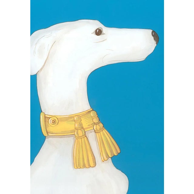 2020s "Hound by Me" Greyhound Art Dog Paintings by Allison Cosmos - Set of 2 For Sale - Image 5 of 7