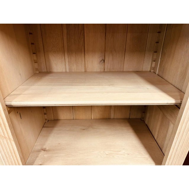 English Country Pale Oak Bookcase For Sale - Image 11 of 12