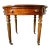Vintage Henredon Federal-Style Round Center Table | Traditional Neoclassical Occasional Table With Drawer & Brass Casters For Sale