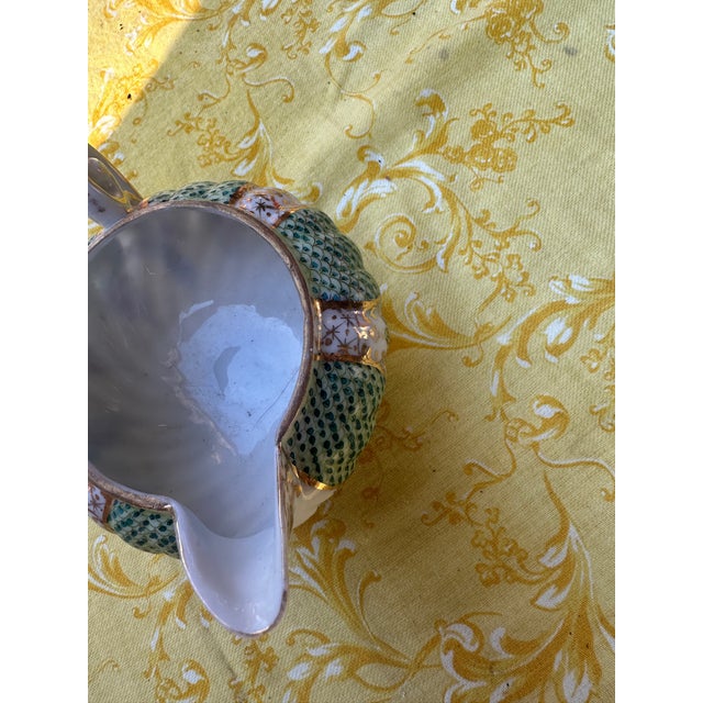 Turquoise 1970s Small Italian Ceramic Creamer Cup With Pouring Spout For Sale - Image 8 of 8