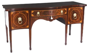 18th Century George IIII Flame Mahogany Serpentine Sideboard