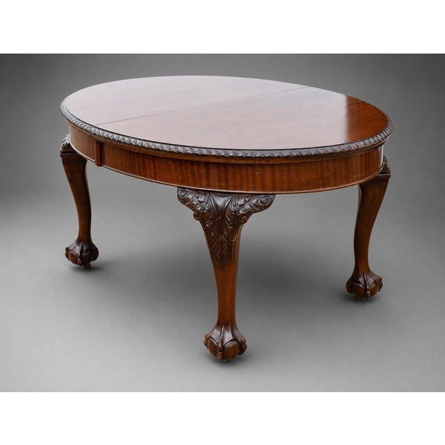 Edwardian Extending Dining Table and 12 Chairs in Mahogany, 1910, Set of 13 For Sale - Image 4 of 8