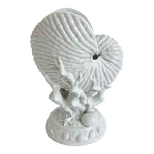Porcelain Blanc De Chine Nautilus Shell Vase
