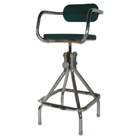 French Vintage Industrial Design Hairdressers Kids Chair, 1940 For Sale