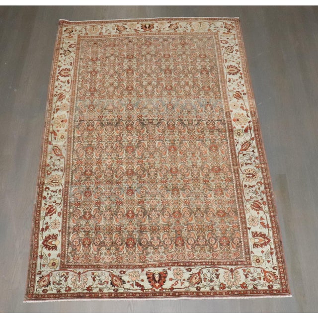 an early 20th Century Accent size Persian Bidjar Rug Details rug no. j4113 size 4' 6" x 7' 2" (137 x 218 cm)