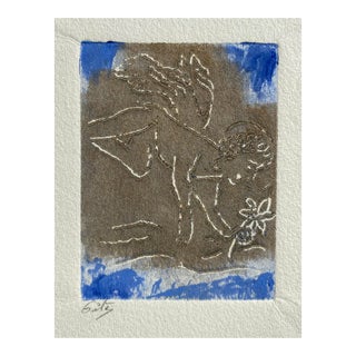 1970s Putti Color Etching For Sale