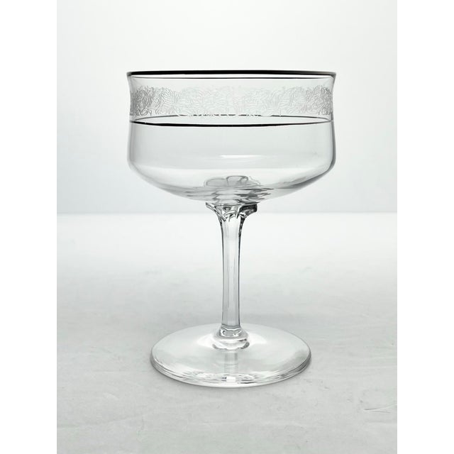 Lenox 1970s Lenox “Moonspun” Coupe Champagne Glasses - Set of 8 For Sale - Image 4 of 6