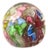 Italian Murano Art Glass Sphere Paperweight For Sale