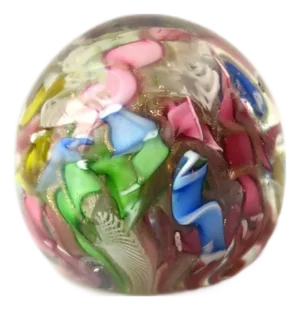 Italian Murano Art Glass Sphere Paperweight