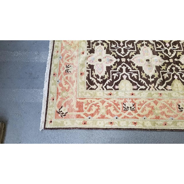 Vintage Turkish Pastel Oushak Rug-10’3’x13’11" For Sale - Image 11 of 13