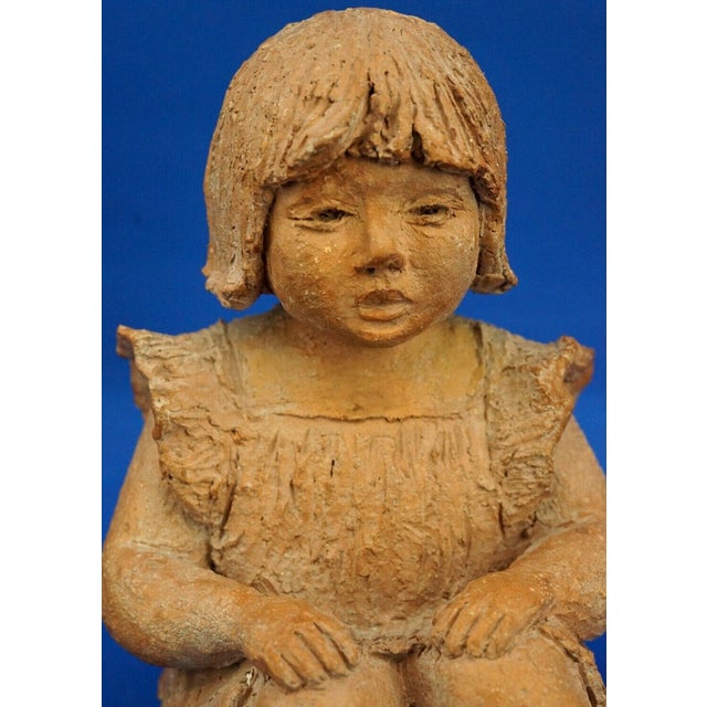 Terracotta Sculptures of Girls by Rosetta Calligaris, 1996, Set of 2 For Sale - Image 14 of 18