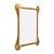 Modern Modernist, Italian Brass Vintage Console and Mirror, Gold Leafed For Sale - Image 3 of 9
