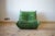 Green Dubai Green Leather Togo Lounge Chair by Michel Ducaroy for Ligne Roset For Sale - Image 8 of 8