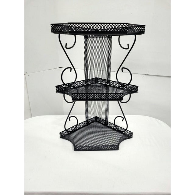 Mid Century Metal 3 Tier Shelf Chairish