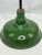 Vintage Industrial Green Porcelain Enamel Light Fixture For Sale In New York - Image 6 of 9