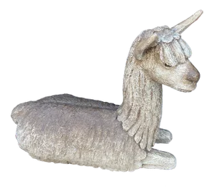 1970s Mid-Century Ceramic Llama Sculpture
