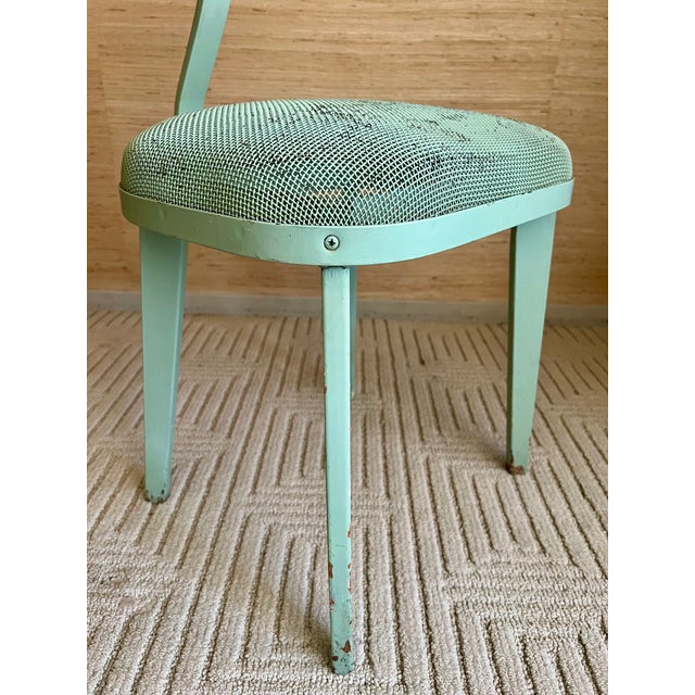 Metal 1950s Industrial Metal Mesh Side Chair in the Manner of Jean Prouvé For Sale - Image 7 of 11