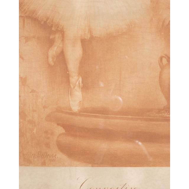 1900 - 1909 France Sienna Wood Painting For Sale - Image 4 of 15