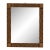 Vintage Parquetry Framed Mirror With Corner Stud Details, Circa 1940s For Sale