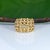 2020s Basket-Weave Estate Ring in Solid 14k Gold – Woven Gold Ring, Size 7 For Sale - Image 5 of 9