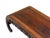 Dark Brown Flower Motif Apron Scroll Leg Low Kang Coffee Table For Sale - Image 4 of 10