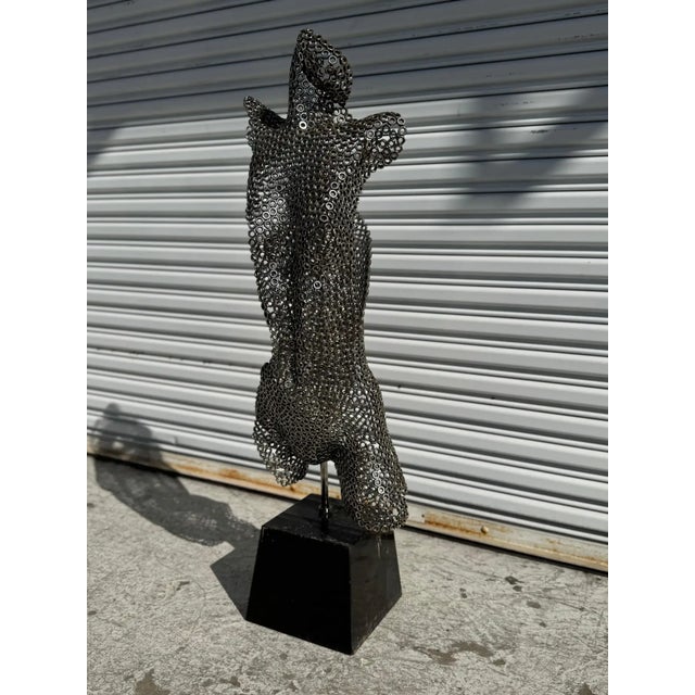 Figurative 44" Granite Base Figurative Sculpture Made of Nuts For Sale - Image 3 of 5