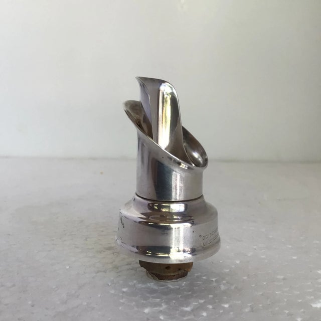 1950s Swedish Silver Plated Wine Pour Spouts - Group of 5 For Sale - Image 5 of 12