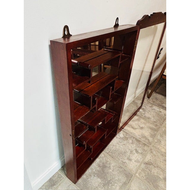 Vintage Chinese Solid Rosewood Oriental Wall Curio For Sale In Boston - Image 6 of 16