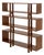 Set of Three Modern Graduated Walnut Modular Shelves For Sale