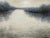 Gray Moody Abstract River Reflection Painting - Large Canvas For Sale - Image 8 of 9