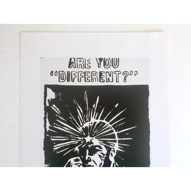 Contemporary Andy Warhol Foundation Vintage 1993 Pop Art Lithograph Print " Are You Different ? " 1985 For Sale - Image 3 of 12