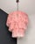 1990s Large Three-Tier Murano 52 Chandelier in Pink Alabaster Glass Tubes, 1990 For Sale - Image 5 of 15