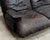 1980s Vintage Marsala Sofa and Ottoman in Brown Leather from Ligne Roset, 1980s, Set of 2 For Sale - Image 5 of 13