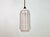 Vintage pink glass ceiling light made in former Czechoslovakia during the 1970s. The socket requires standard E27/E26...