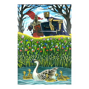 "Lohengrin" the Swan Knight of the Holy Grail by Gabriel Karagianis