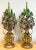 Italian Hollywood Regency Giltwood & Tole Violet Topiary Sculptures - a Pair For Sale In West Palm - Image 6 of 12